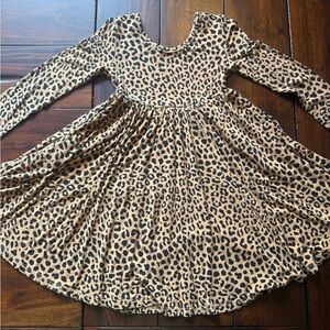 Little Sleepies Girls 4T Bamboo Leopard Twirl Dress